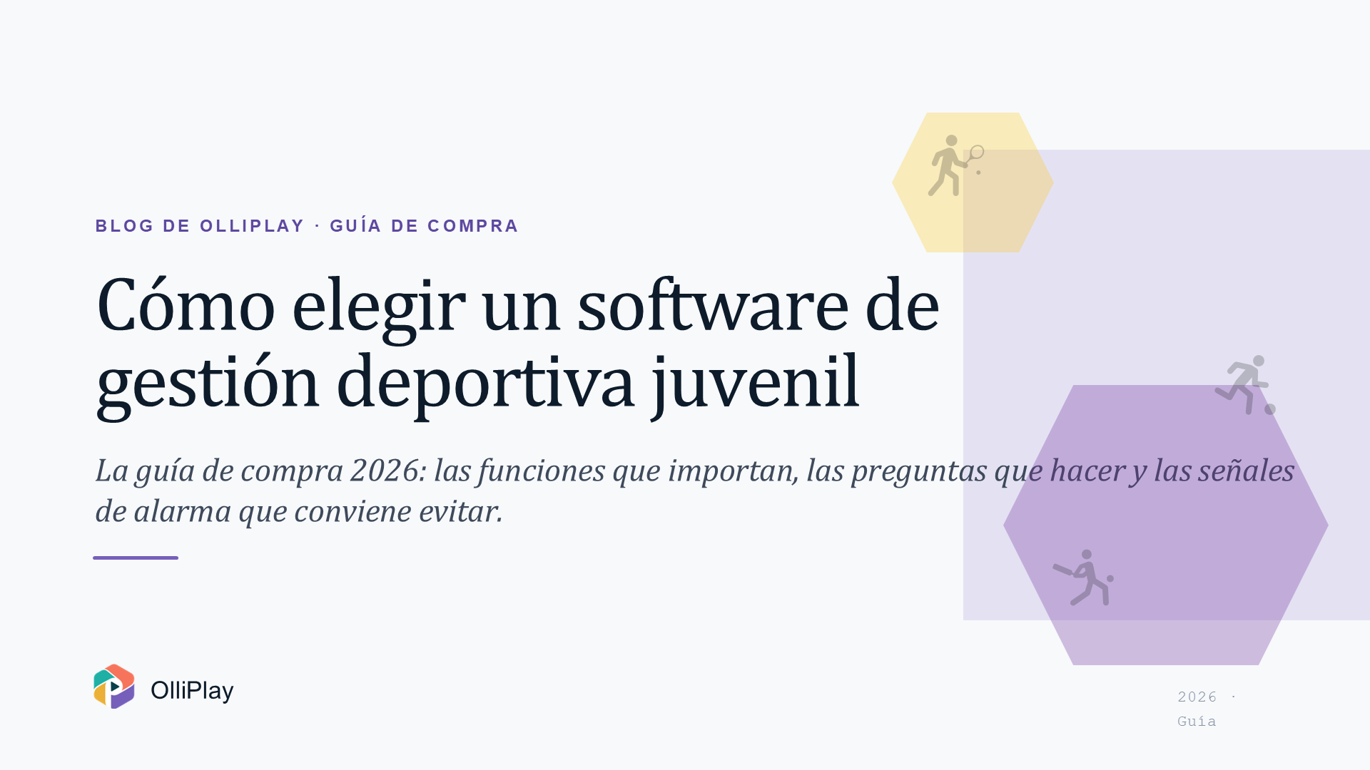 Cómo elegir un software de gestión de deportes juveniles (Guía de compra 2026)