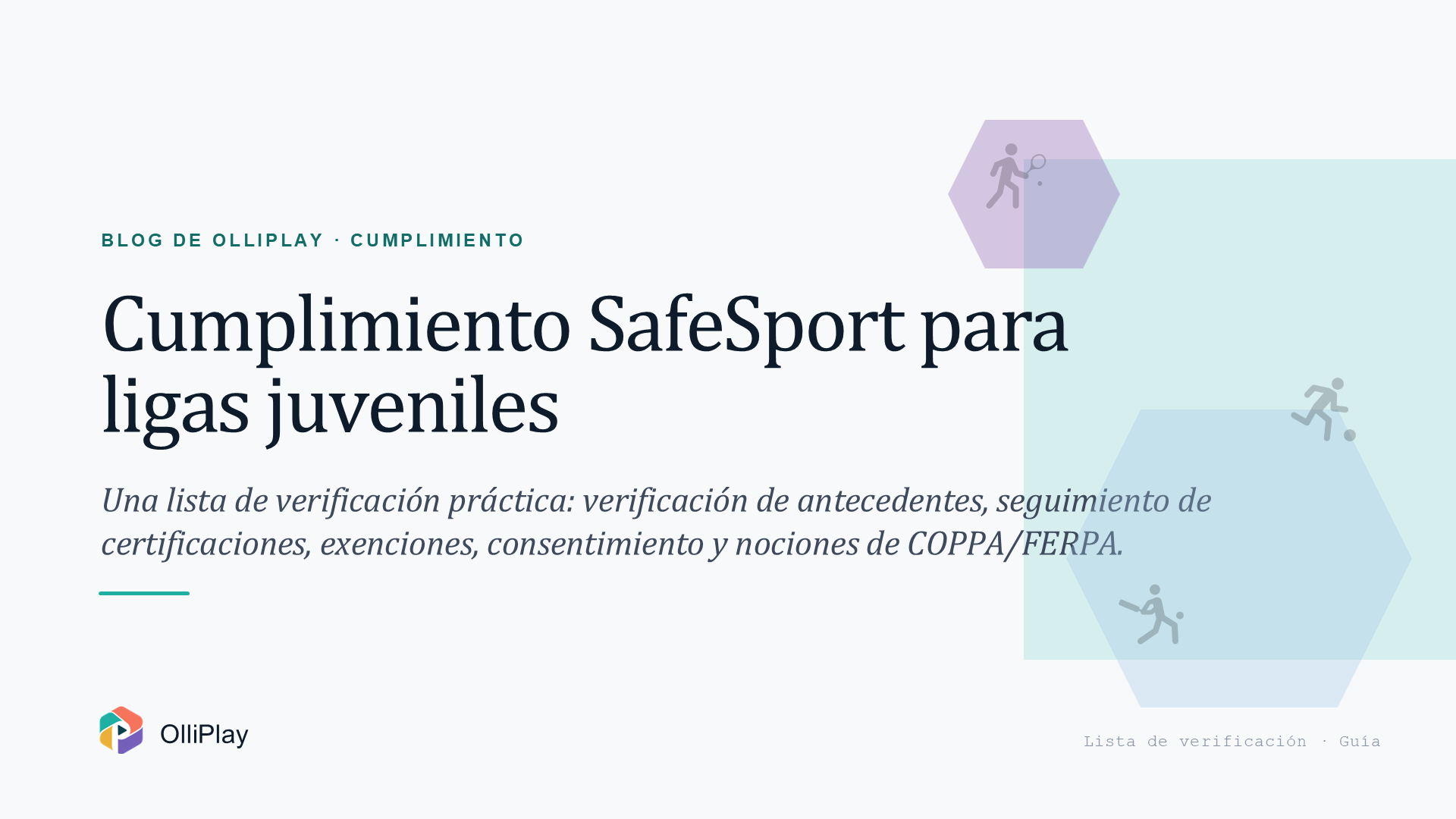 Cumplimiento de SafeSport para ligas juveniles: una lista práctica